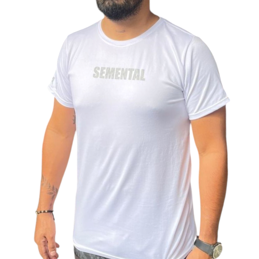Camiseta Deportiva Blanco Reflectivo