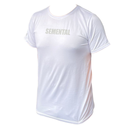Camiseta Deportiva Blanco Reflectivo
