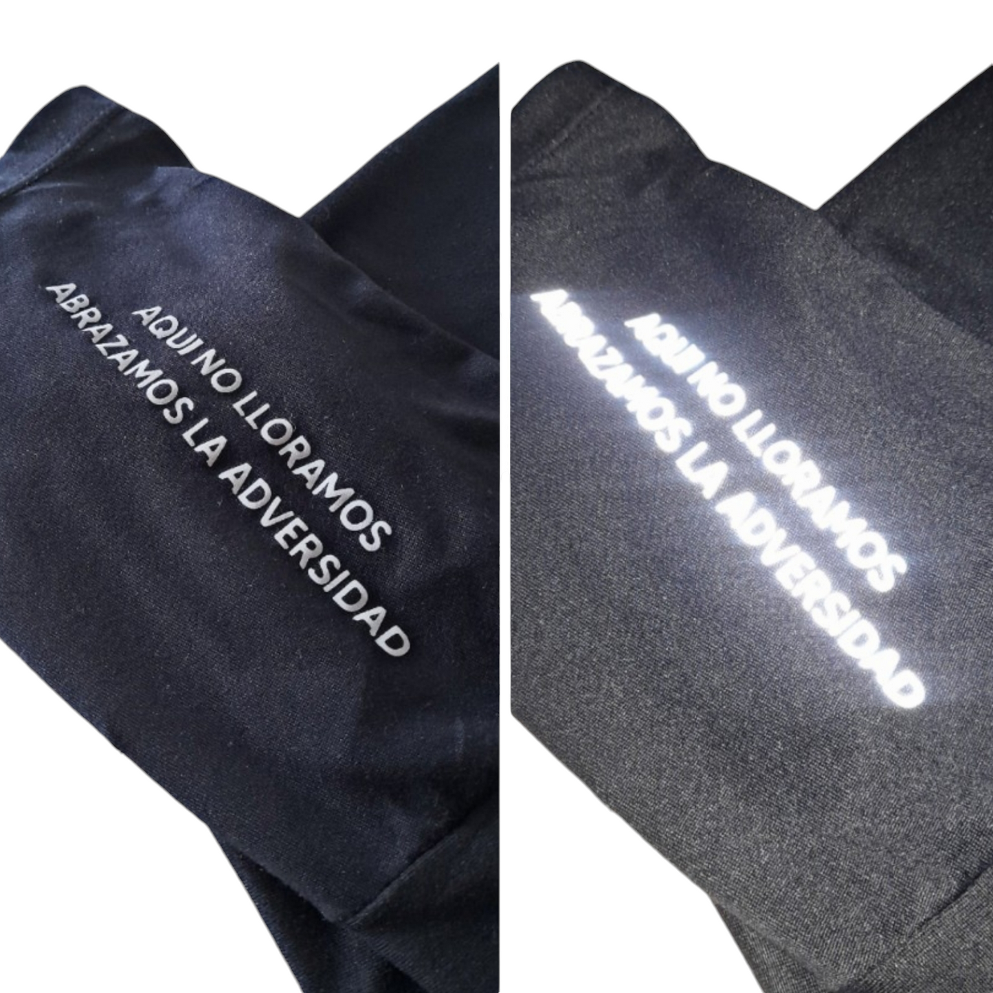 Camiseta Deportiva Negro Reflectivo
