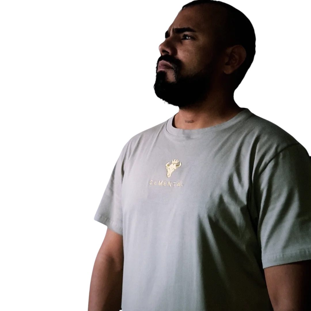 Camiseta Algodón Beige Bordado