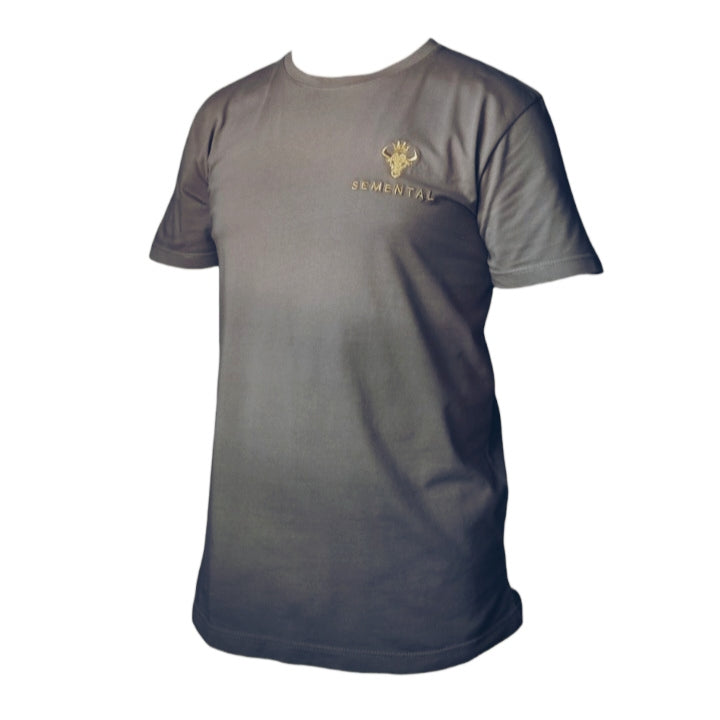 Camiseta Algodón Beige Bordado