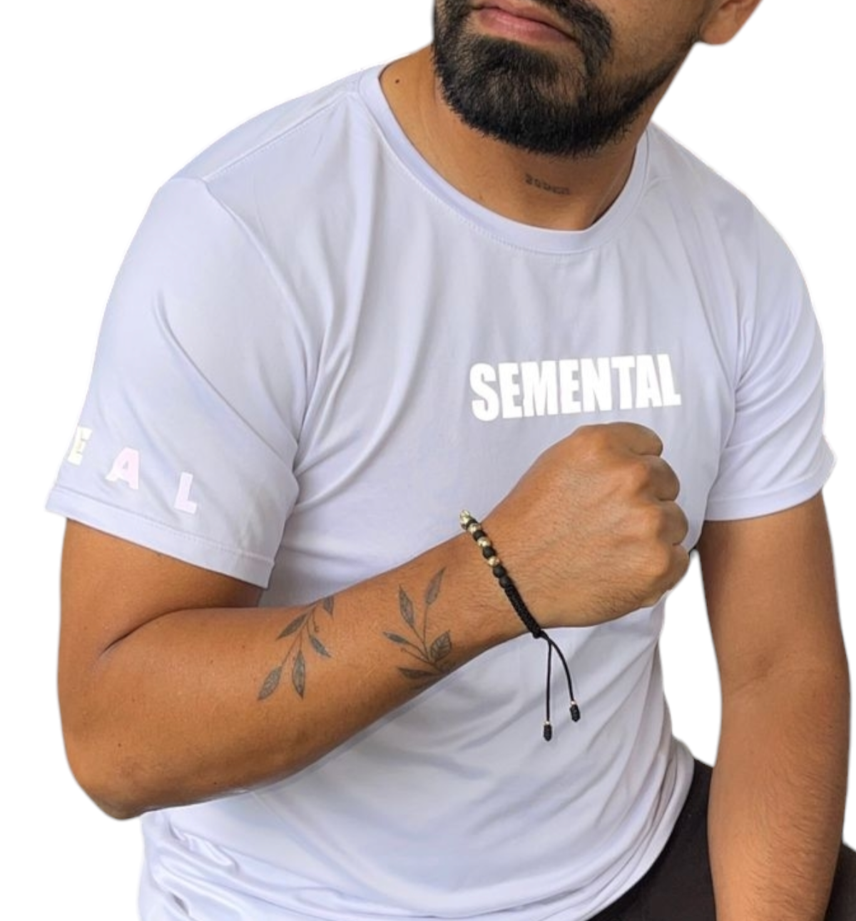 Camiseta Deportiva Blanco Reflectivo