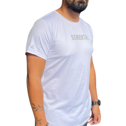 Camiseta Deportiva Blanco Reflectivo