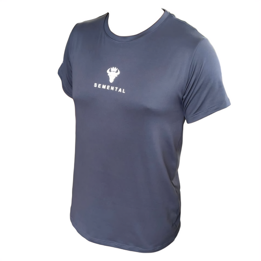 Camiseta Deportiva Gris Intenso Reflectivo