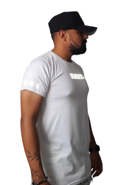 Camiseta Deportiva Blanco Reflectivo