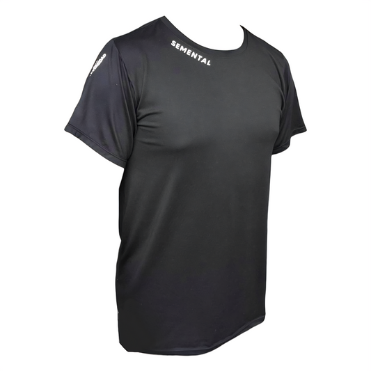 Camiseta Deportiva Negro Reflectivo